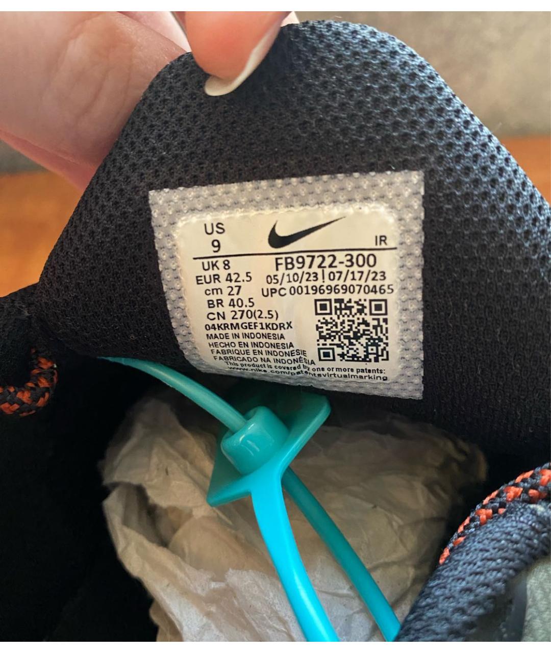 NIKE Хаки текстильные низкие кроссовки / кеды, фото 6