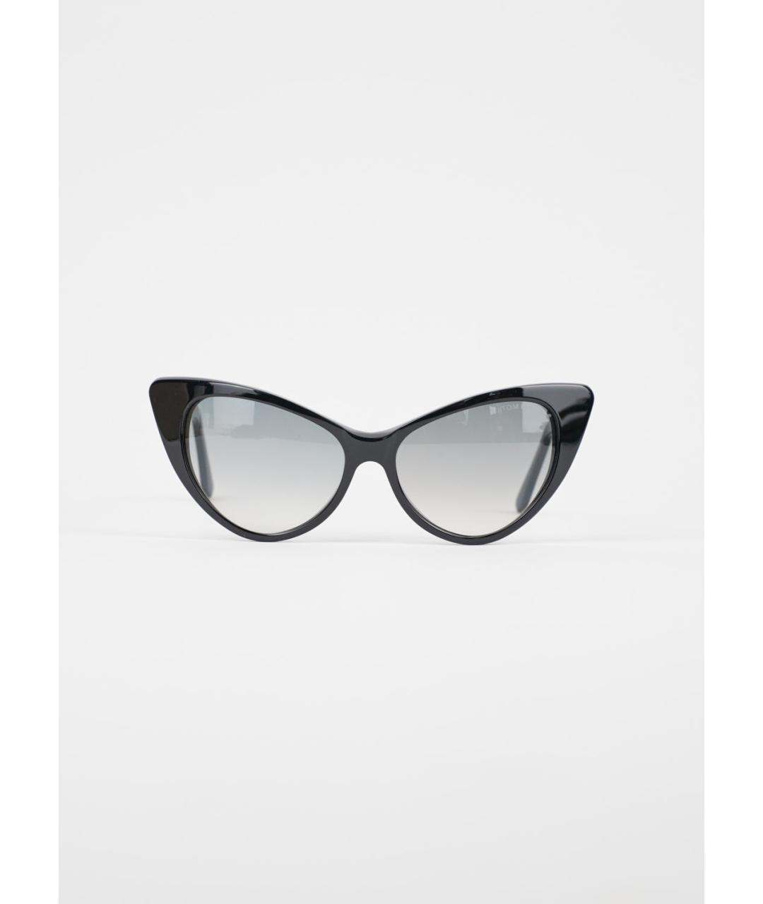 TOM FORD Черные пластиковые солнцезащитные очки, фото 2