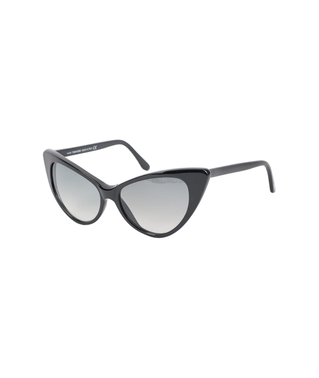 TOM FORD Черные пластиковые солнцезащитные очки, фото 1