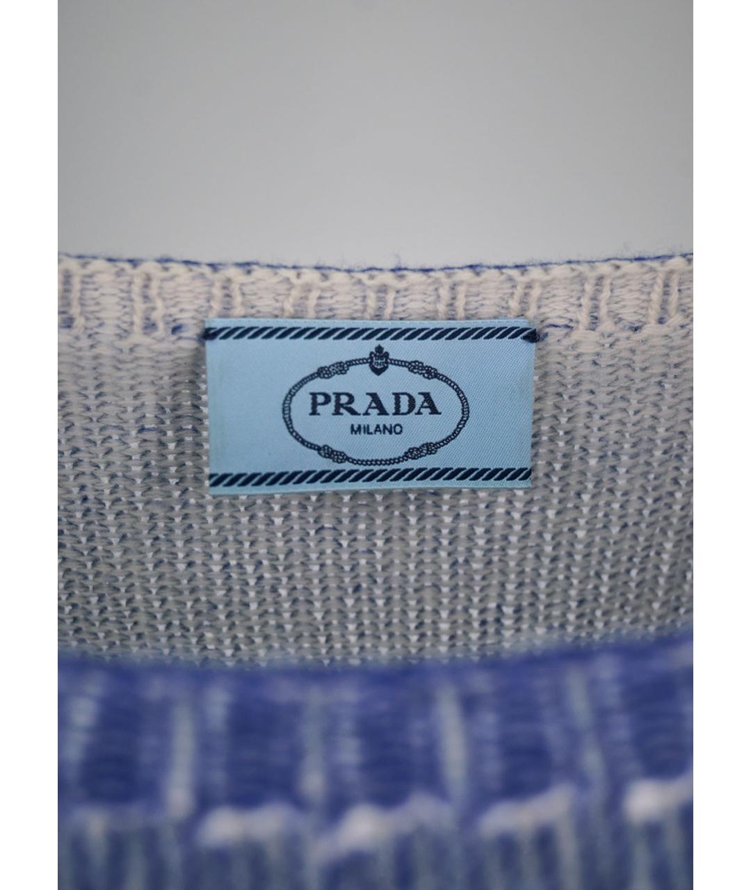 PRADA Синий джемпер / свитер, фото 3
