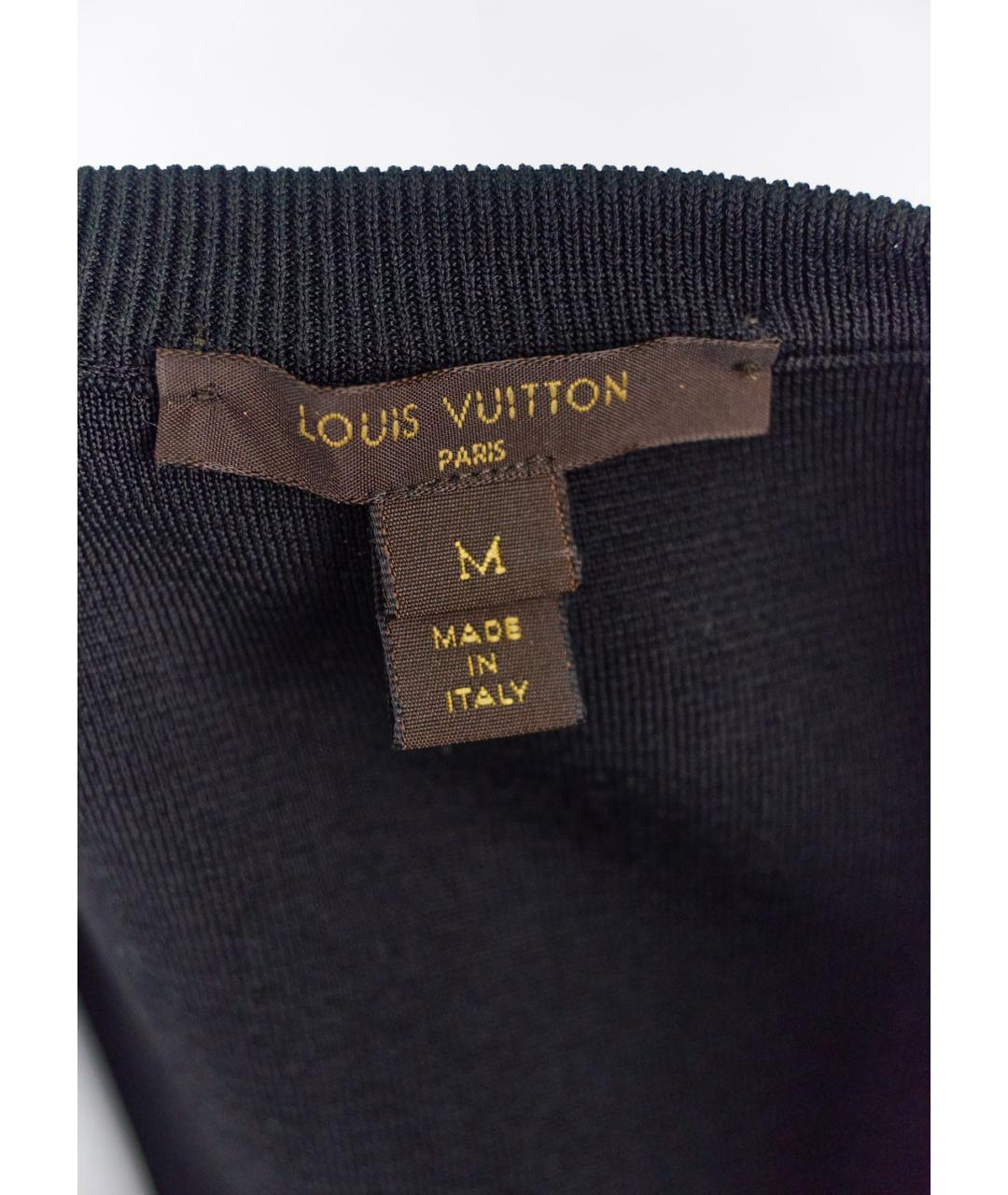 LOUIS VUITTON Черный вискозный жилет, фото 3