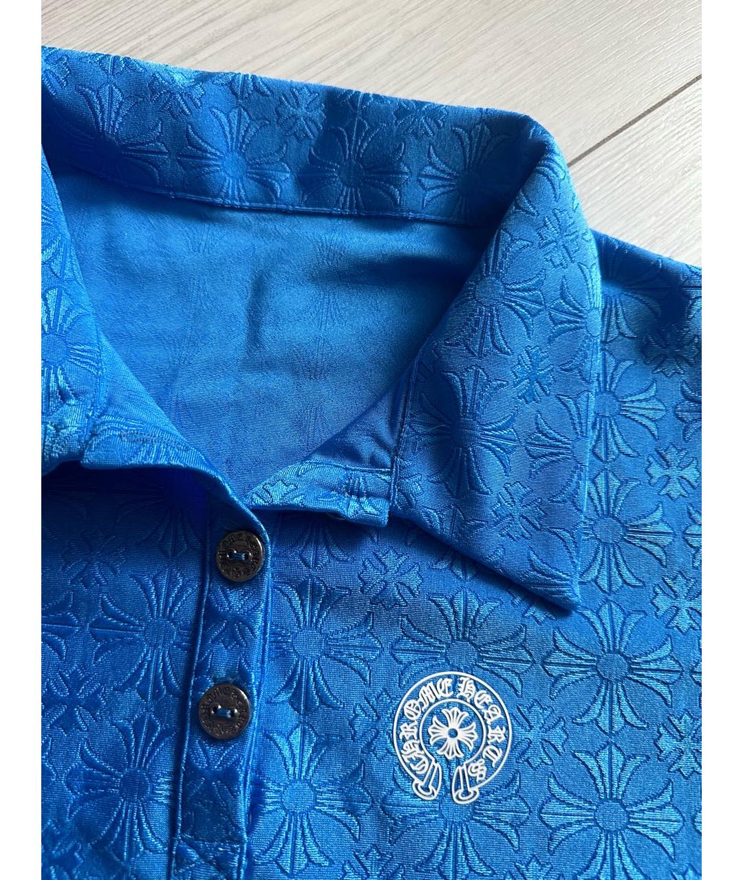 CHROME HEARTS Синяя футболка, фото 2