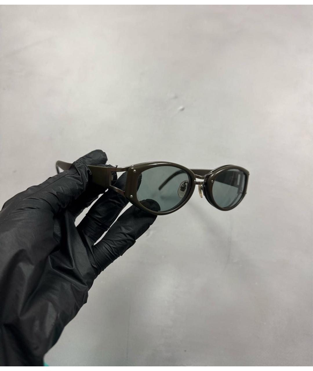 YOHJI YAMAMOTO Хаки солнцезащитные очки, фото 3