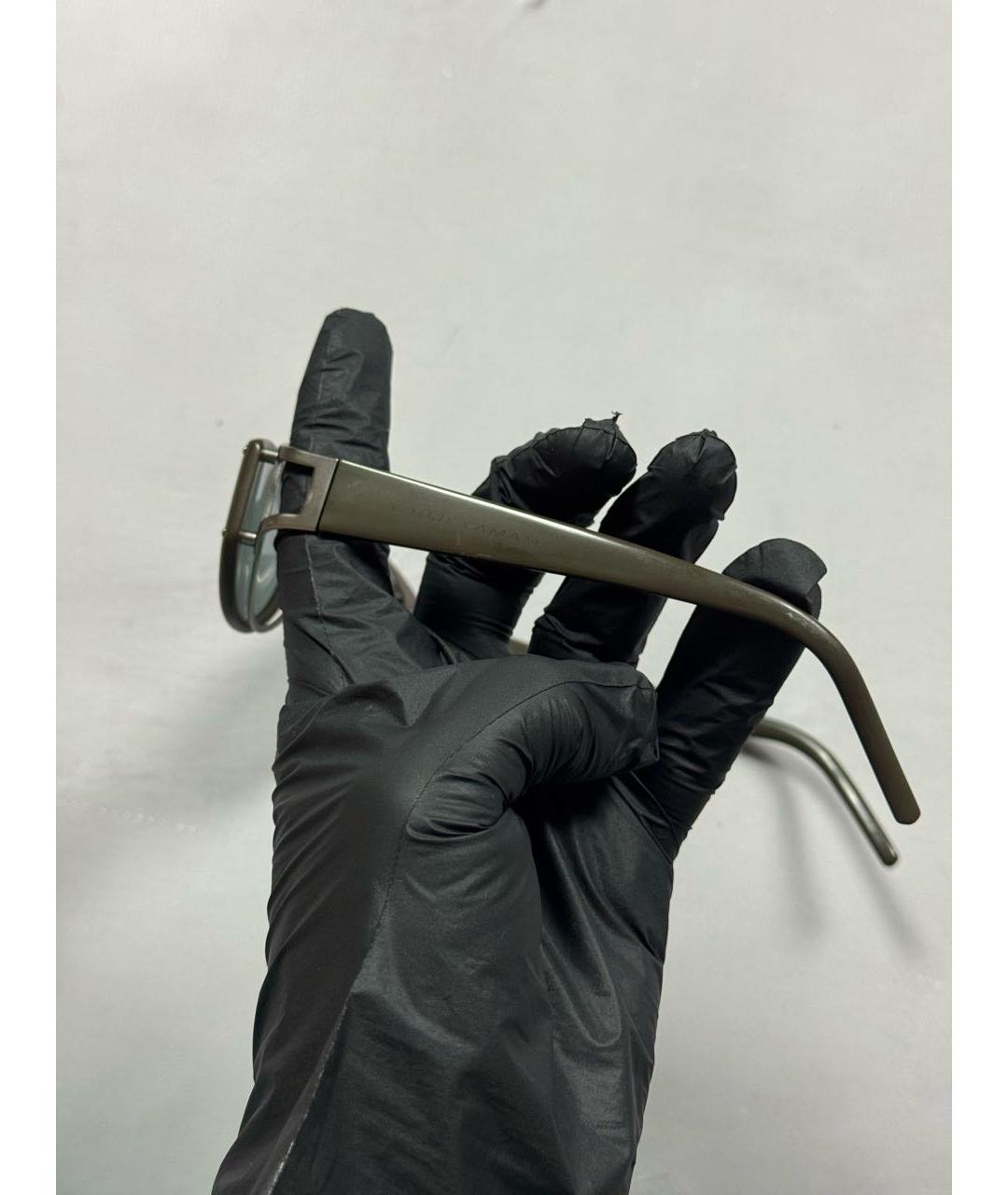 YOHJI YAMAMOTO Хаки солнцезащитные очки, фото 5