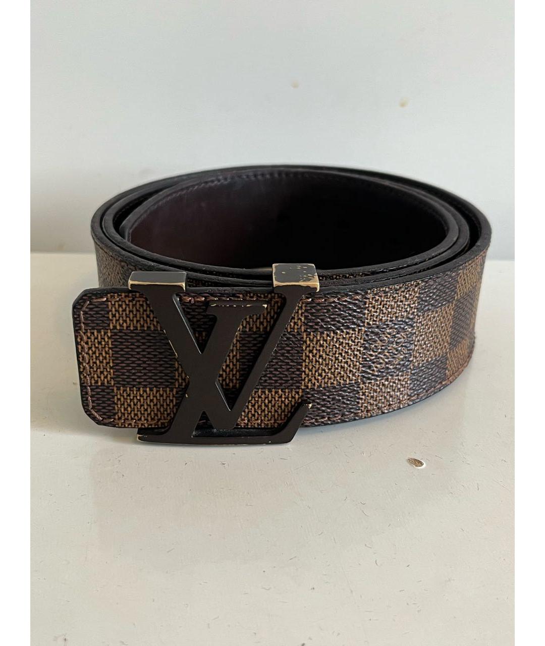 LOUIS VUITTON Коричневый ремень из искусственной кожи, фото 6
