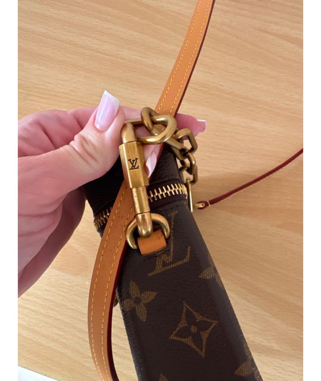 LOUIS VUITTON Коричневая сумка через плечо, фото 4