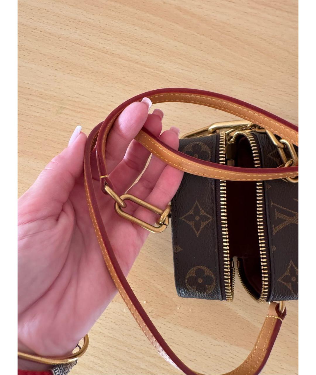 LOUIS VUITTON Коричневая сумка через плечо, фото 8