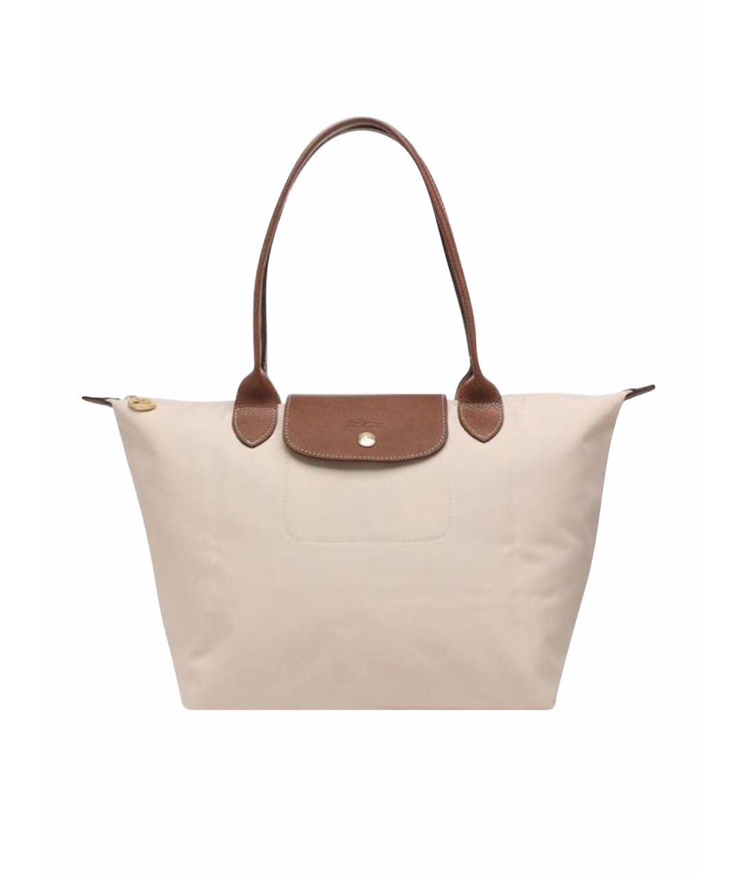 LONGCHAMP Бежевая сумка тоут, фото 1