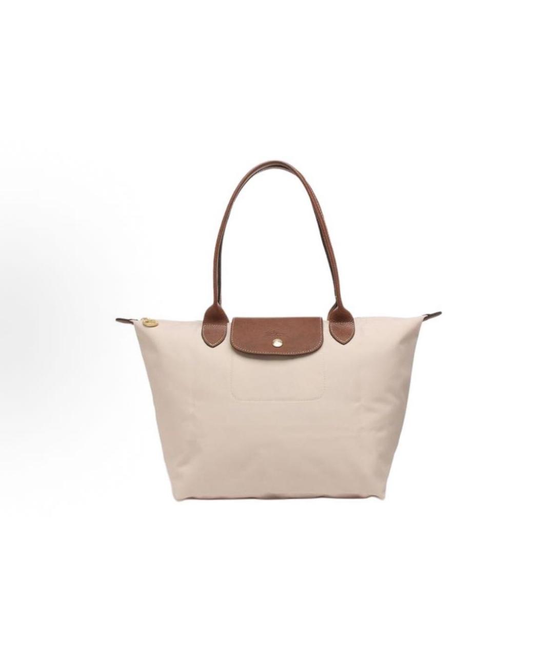 LONGCHAMP Бежевая сумка тоут, фото 3