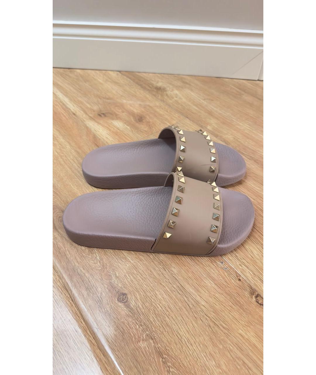 VALENTINO Розовые шлепанцы, фото 4
