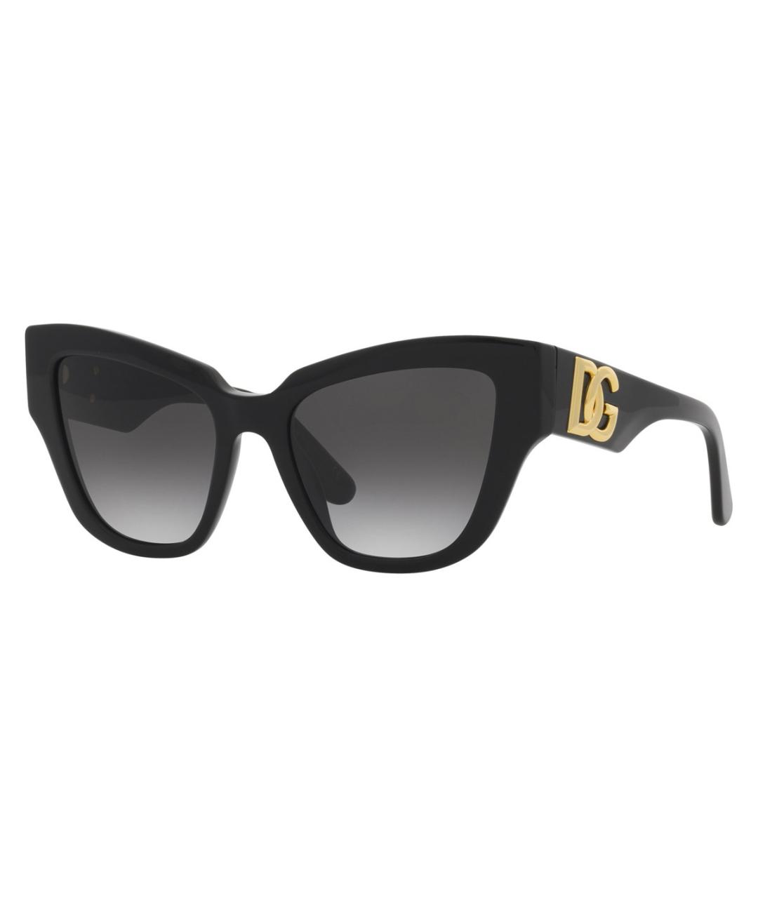 DOLCE&GABBANA Черные пластиковые солнцезащитные очки, фото 7