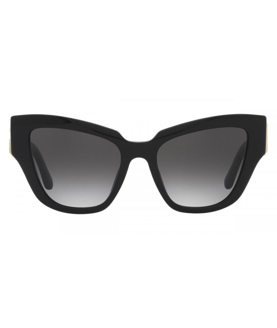 DOLCE&GABBANA Черные пластиковые солнцезащитные очки, фото 2