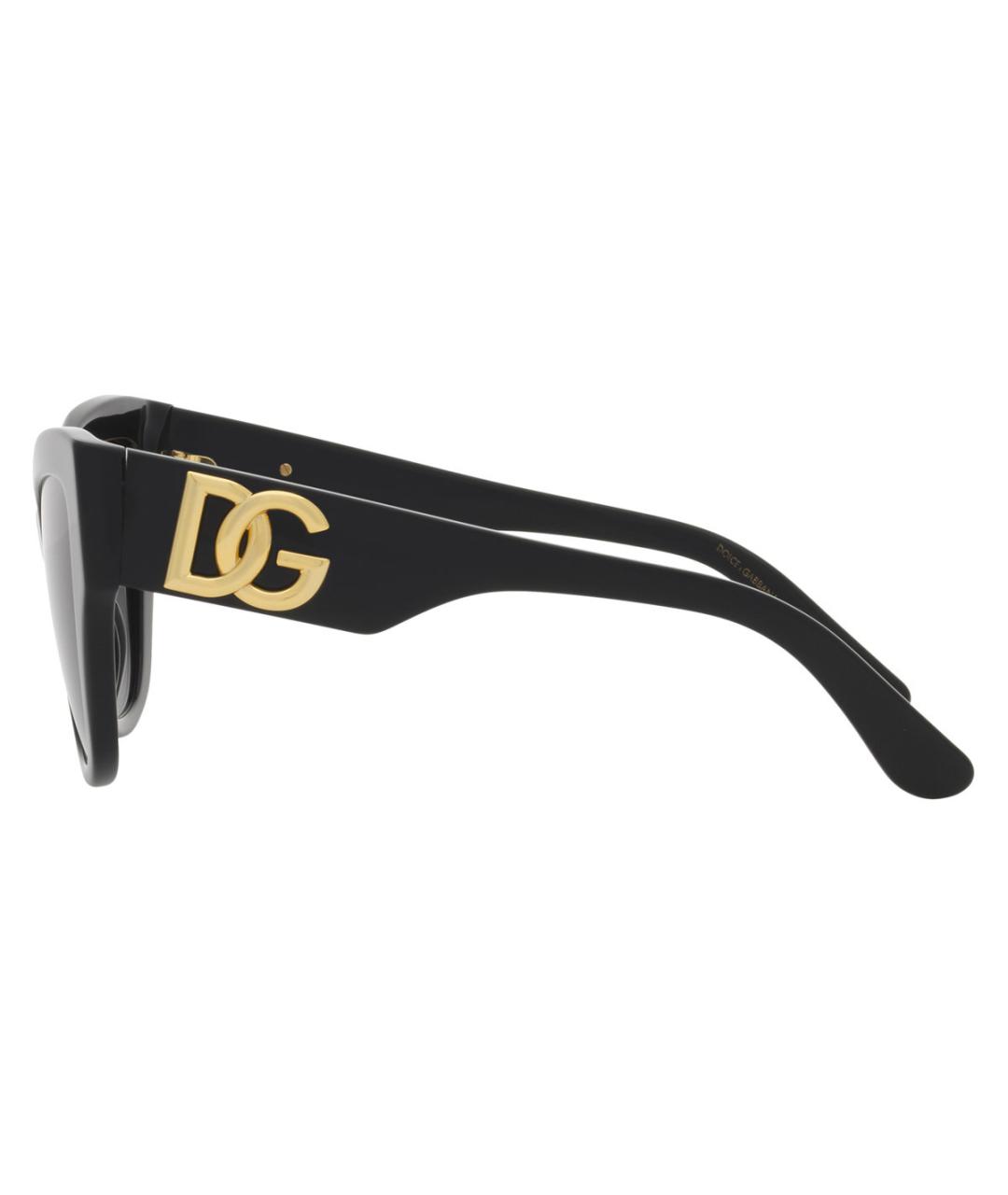 DOLCE&GABBANA Черные пластиковые солнцезащитные очки, фото 5