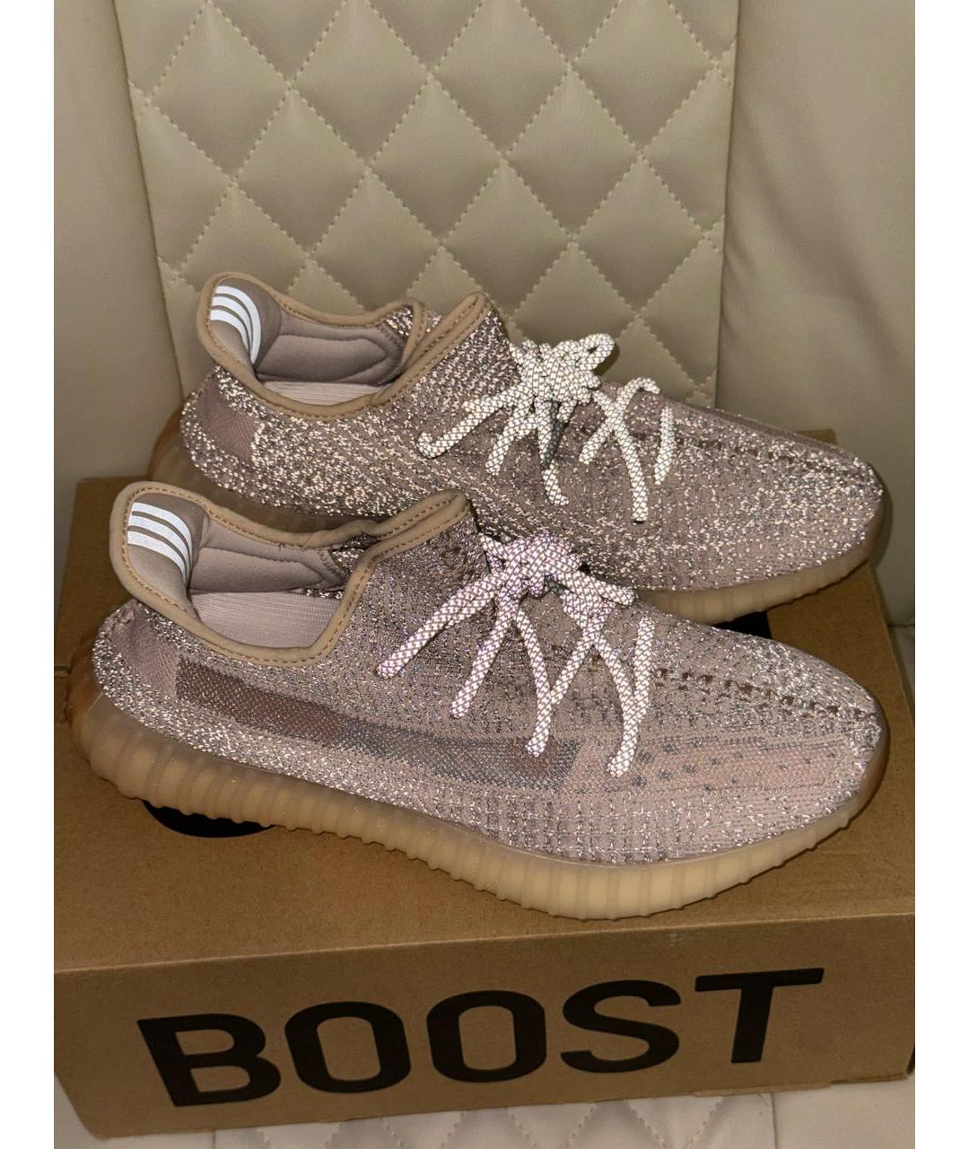 ADIDAS YEEZY Текстильные низкие кроссовки / кеды, фото 4
