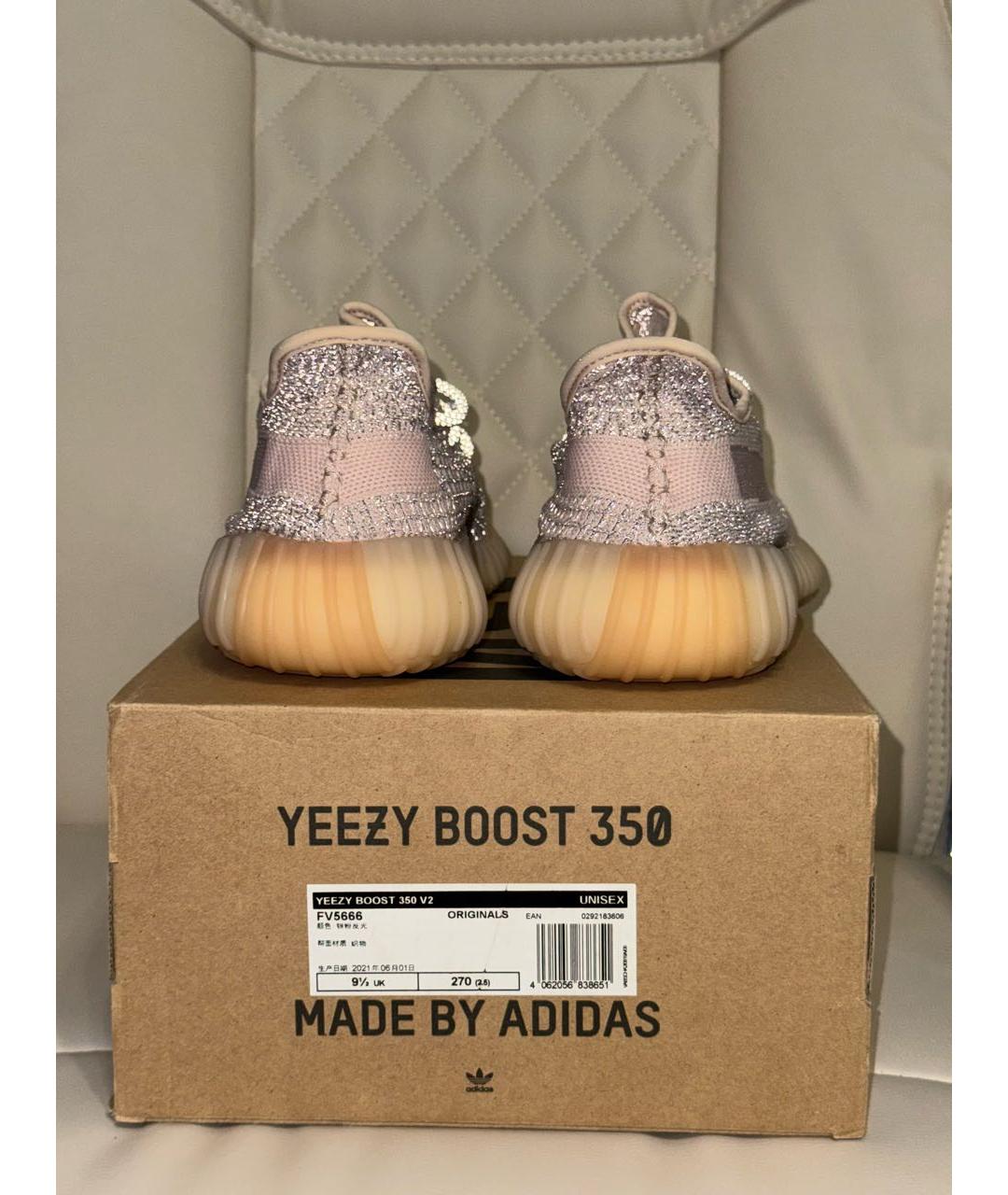 ADIDAS YEEZY Текстильные низкие кроссовки / кеды, фото 5