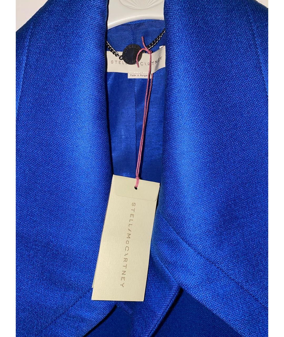 STELLA MCCARTNEY Синее шерстяное пальто, фото 5