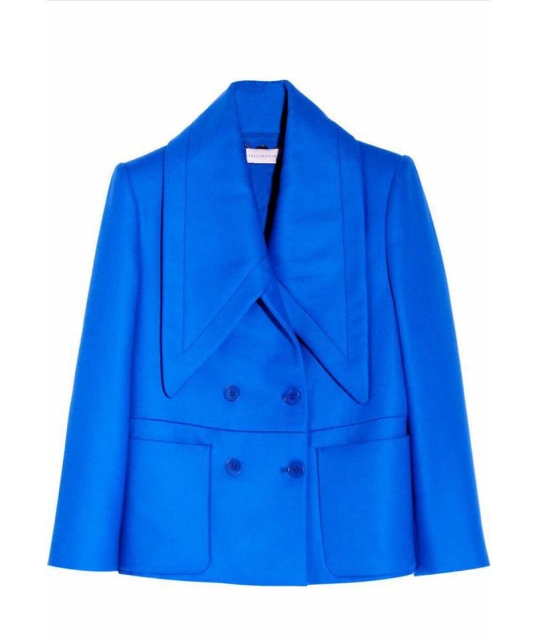 STELLA MCCARTNEY Синее шерстяное пальто, фото 1