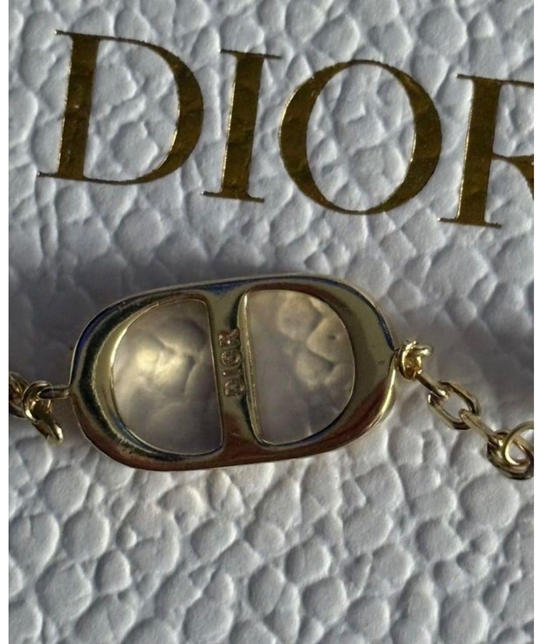 CHRISTIAN DIOR Золотой латунный браслет, фото 5