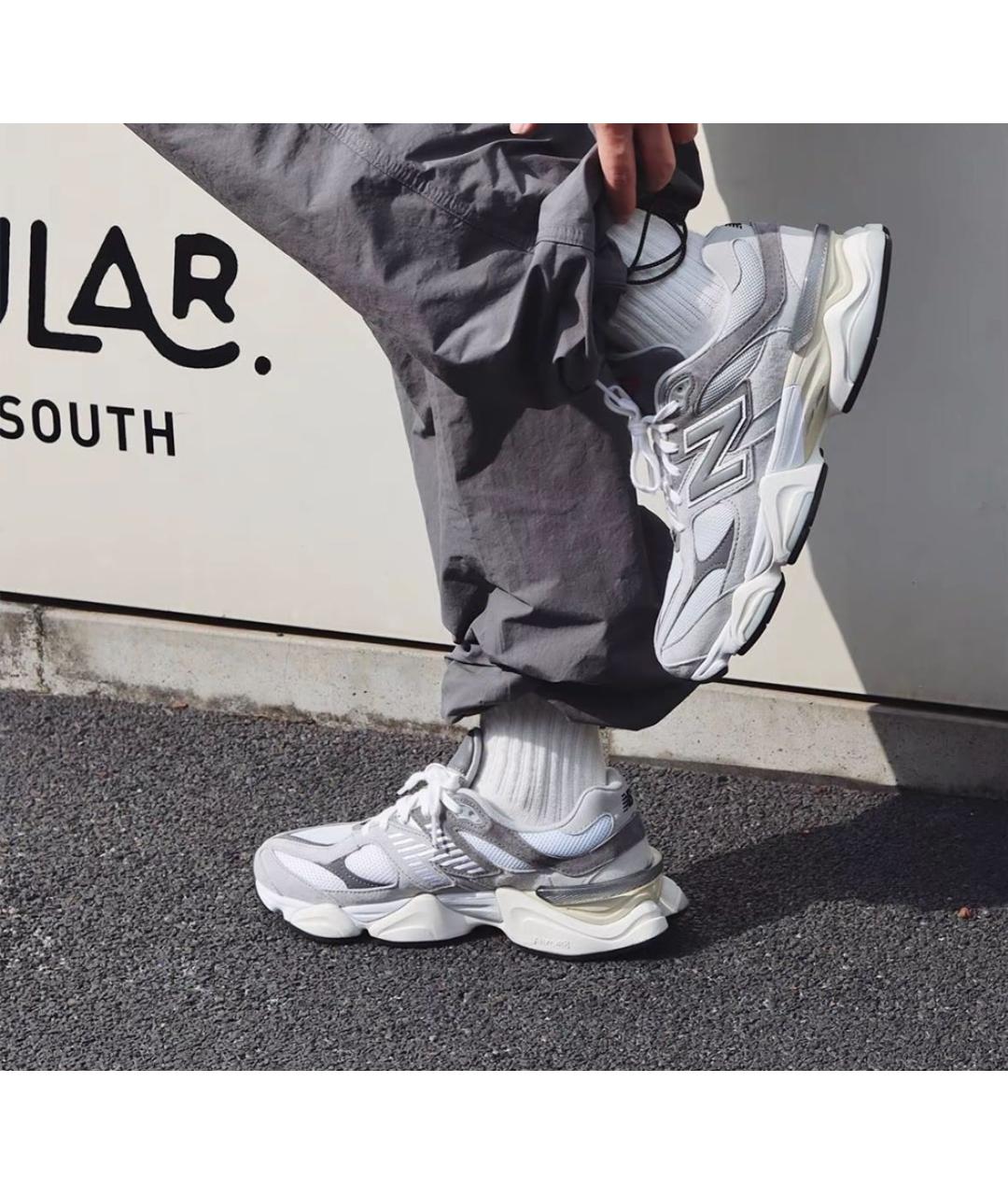 NEW BALANCE Серые замшевые низкие кроссовки / кеды, фото 6