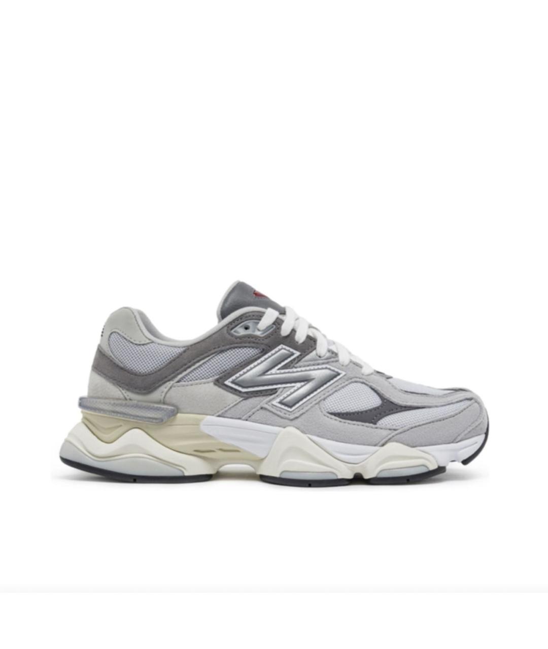 NEW BALANCE Серые замшевые низкие кроссовки / кеды, фото 1