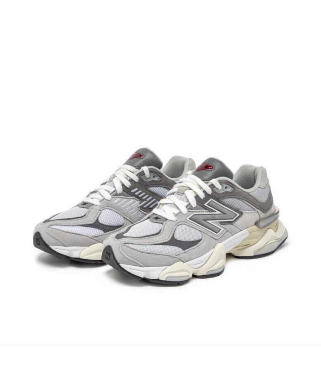 NEW BALANCE Серые замшевые низкие кроссовки / кеды, фото 2