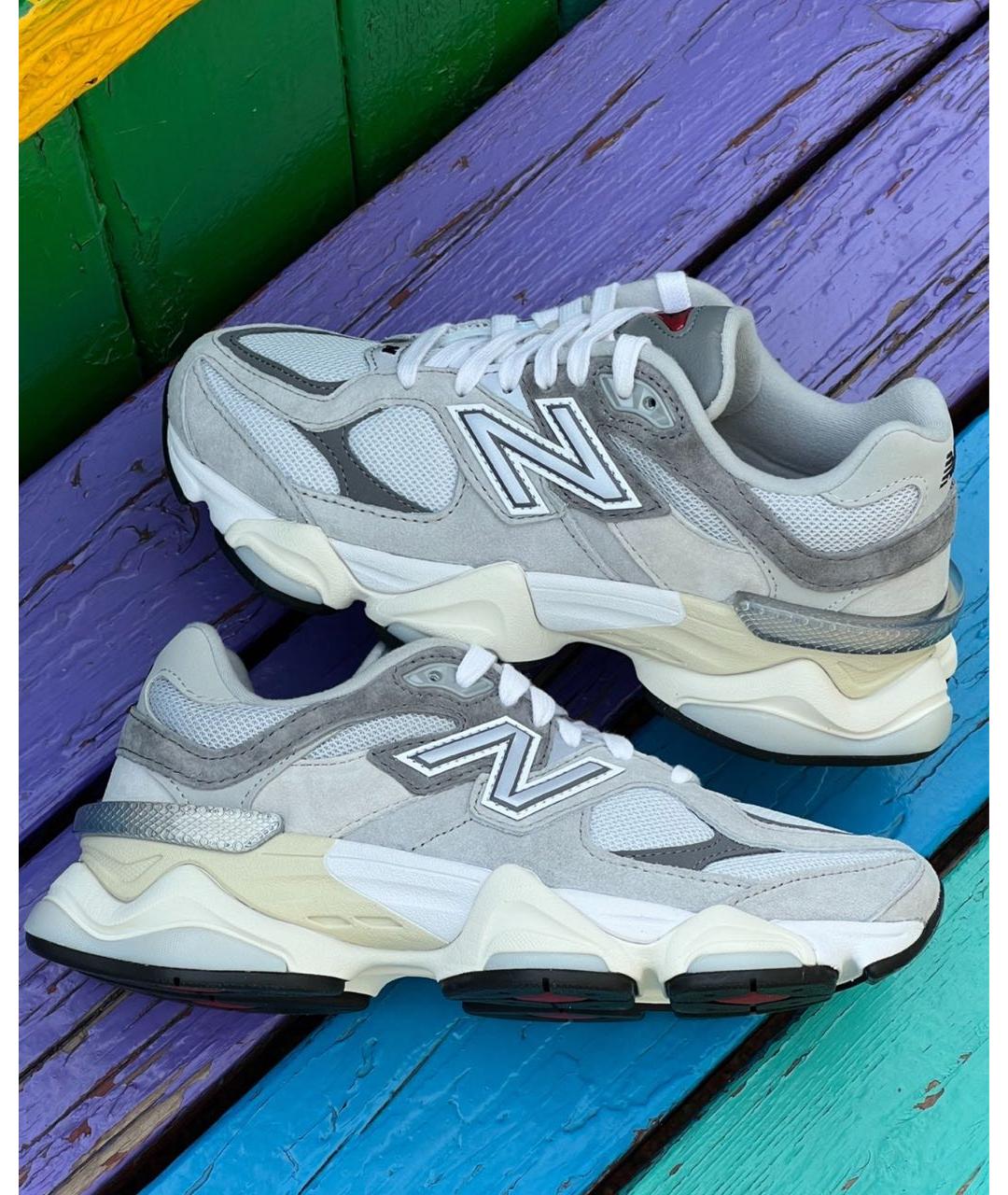 NEW BALANCE Серые замшевые низкие кроссовки / кеды, фото 5