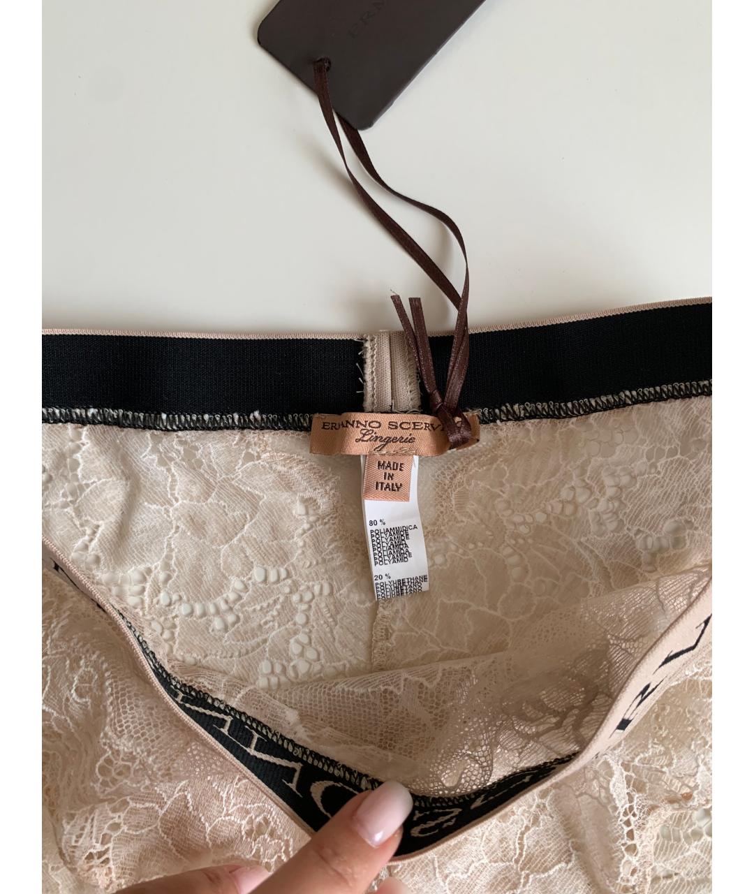 ERMANNO SCERVINO Бежевые трусы, фото 3