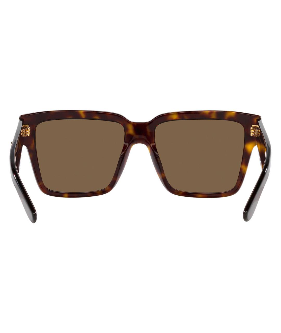 DOLCE&GABBANA Коричневые пластиковые солнцезащитные очки, фото 6