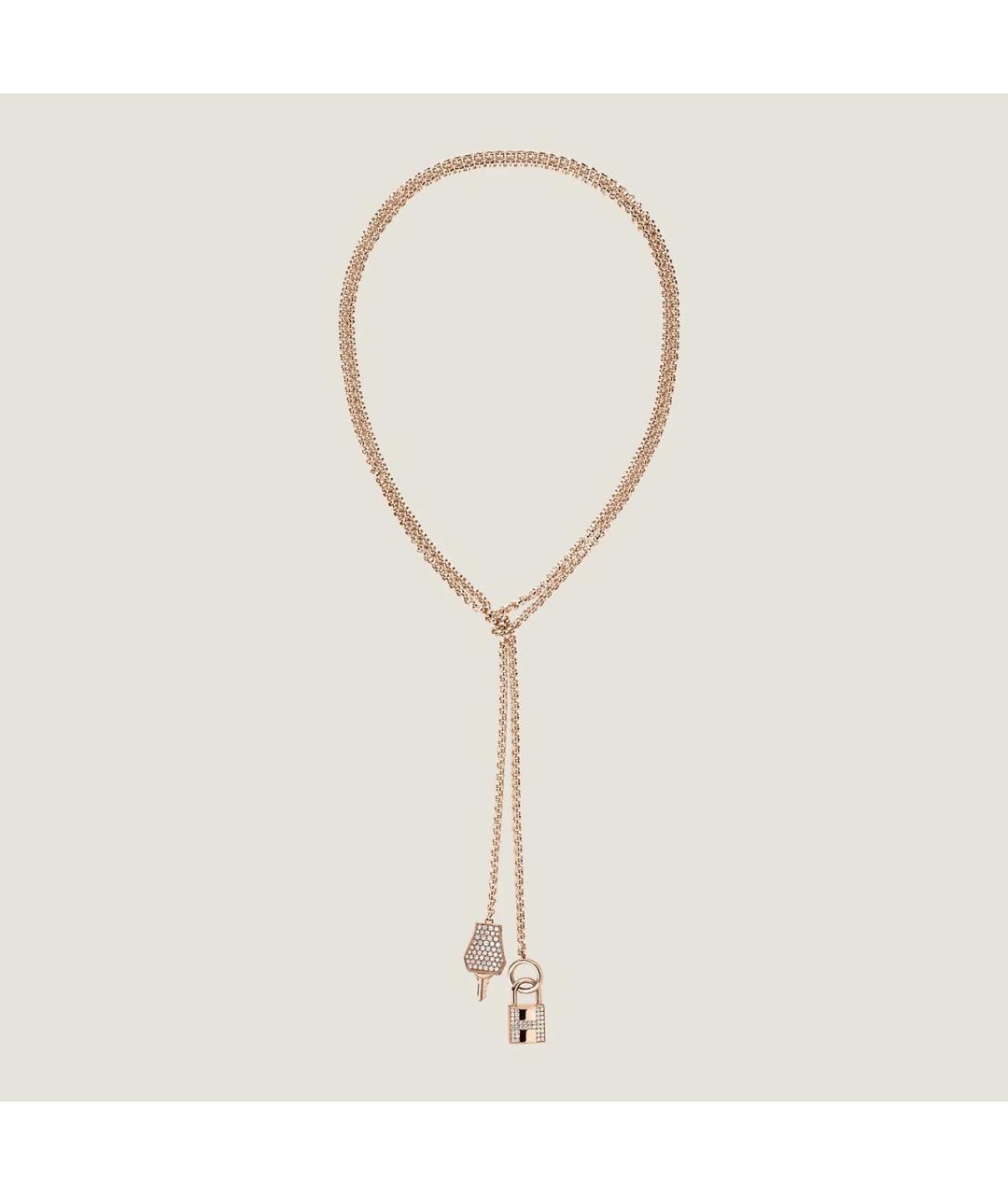 HERMES Золотое колье из розового золота, фото 6