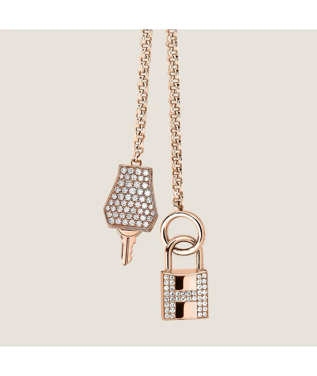 HERMES Золотое колье из розового золота, фото 5