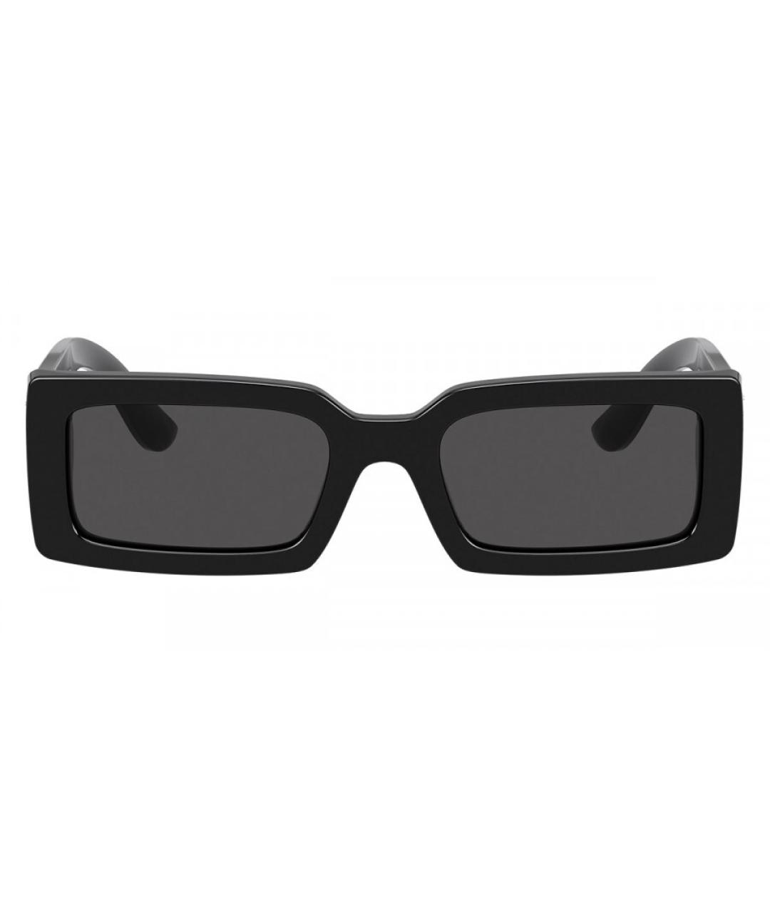 DOLCE&GABBANA Черные пластиковые солнцезащитные очки, фото 2