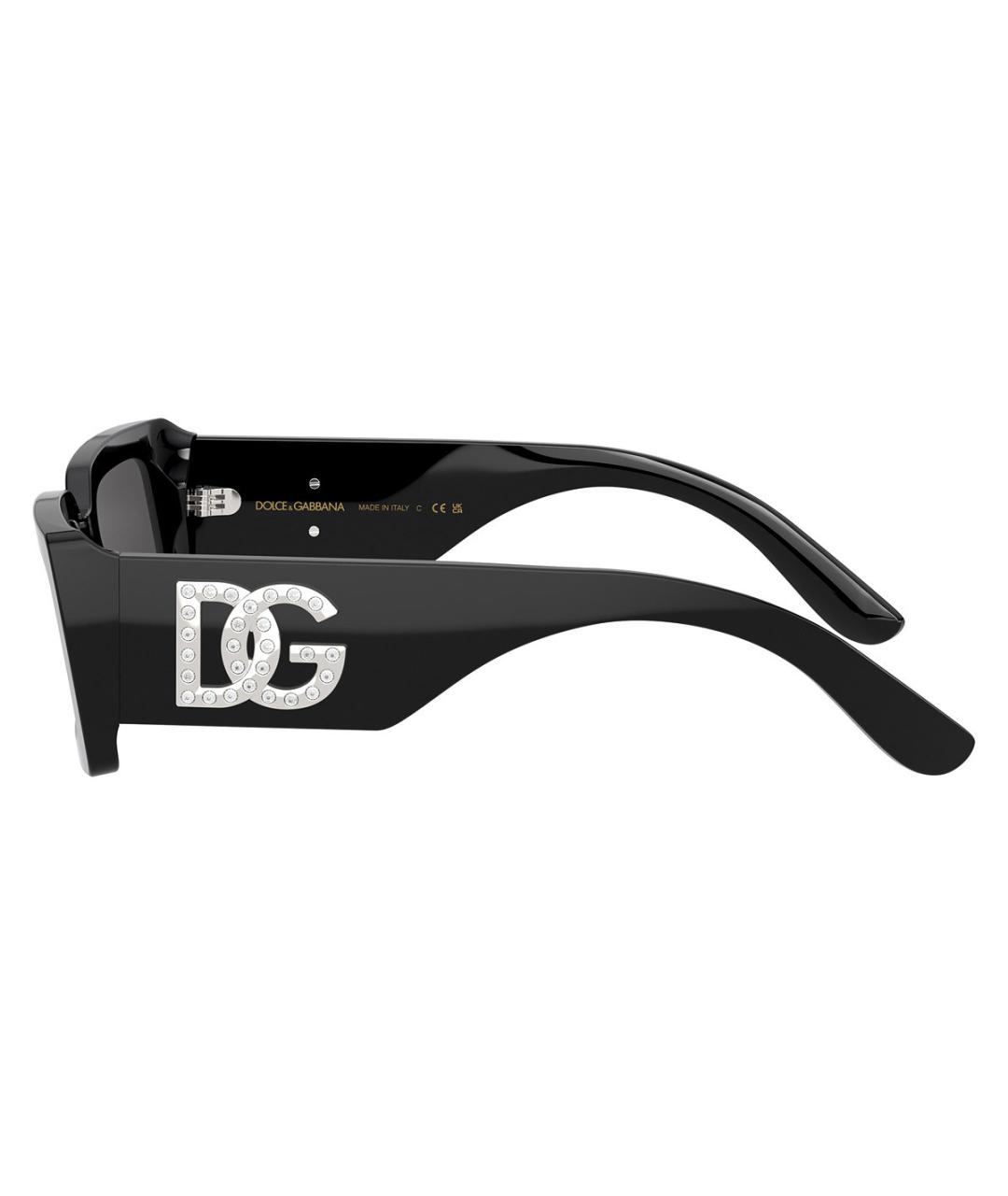 DOLCE&GABBANA Черные пластиковые солнцезащитные очки, фото 5