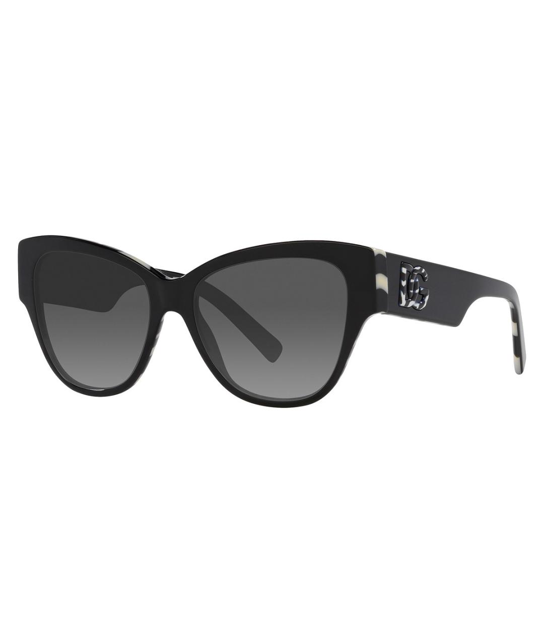 DOLCE&GABBANA Черные пластиковые солнцезащитные очки, фото 1