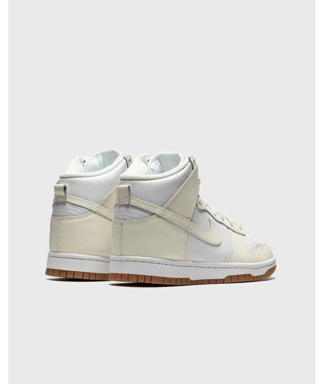 NIKE Бежевые кожаные кеды, фото 5
