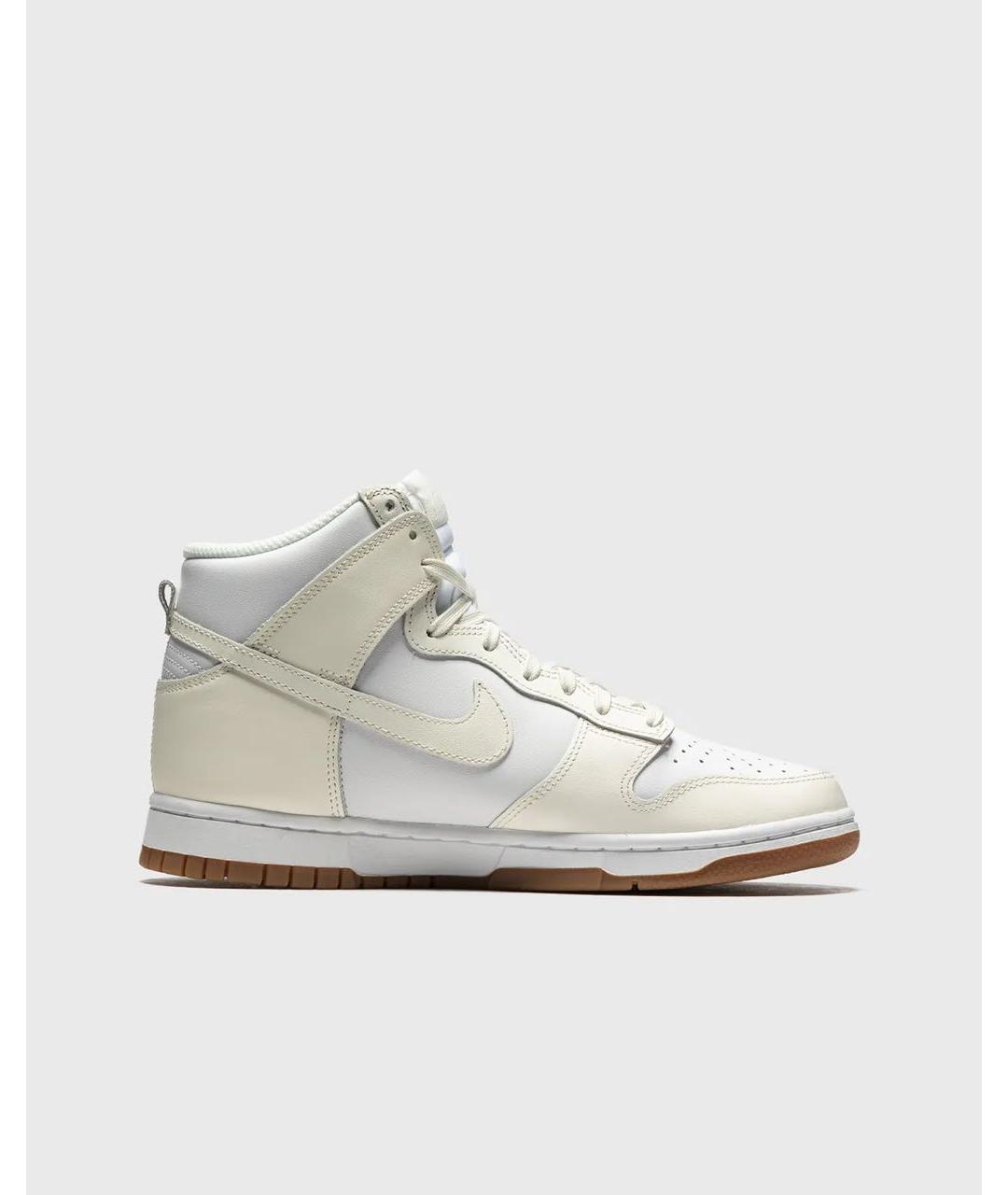 NIKE Бежевые кожаные кеды, фото 7