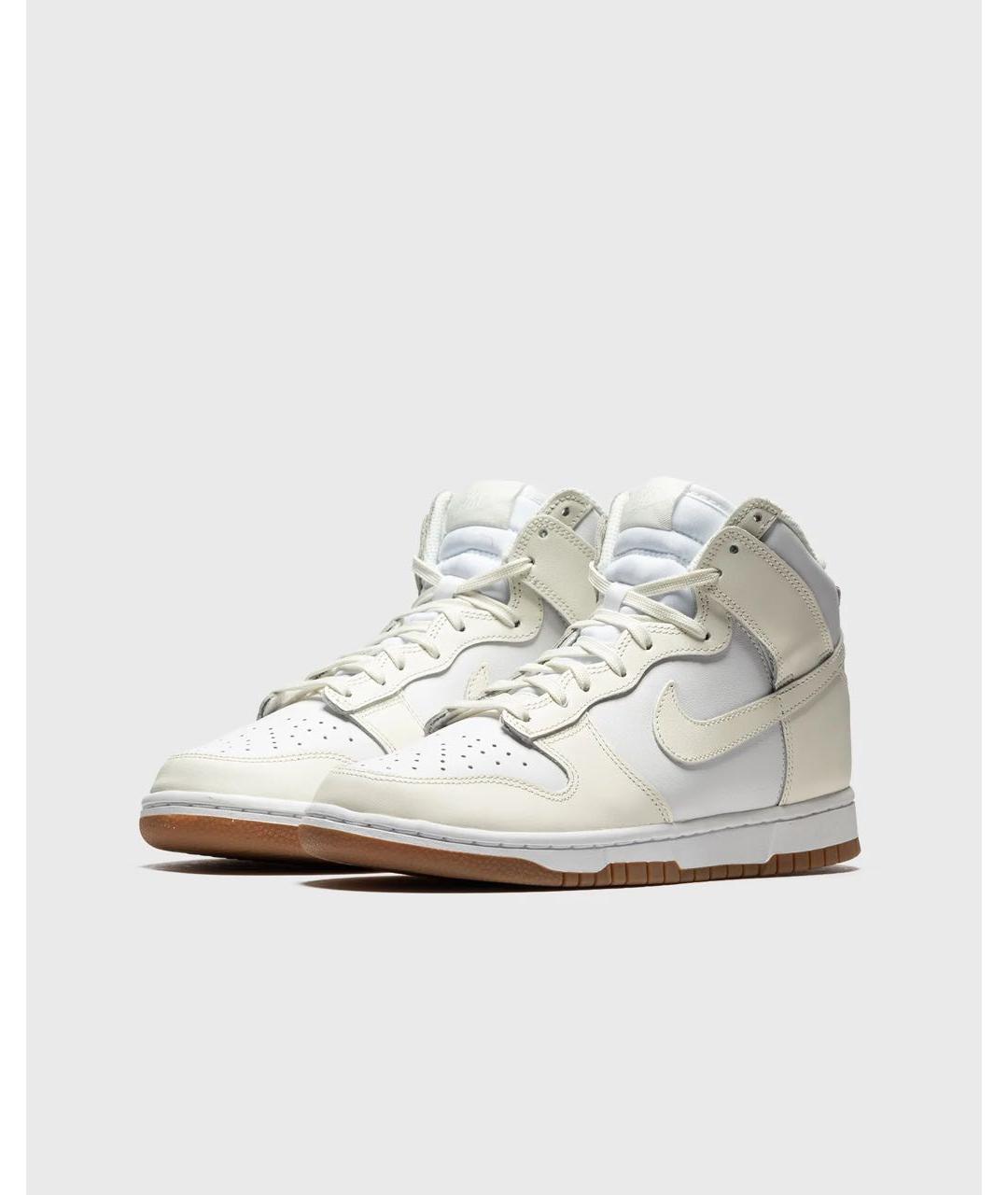 NIKE Бежевые кожаные кеды, фото 3