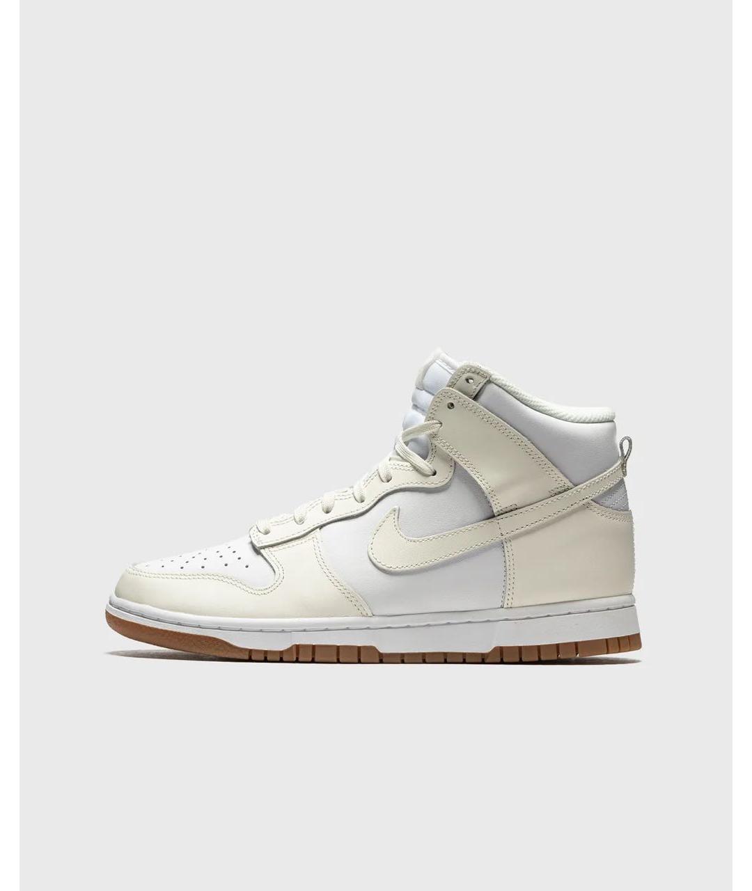 NIKE Бежевые кожаные кеды, фото 2
