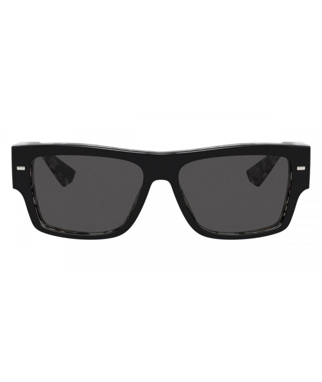 DOLCE&GABBANA Черные пластиковые солнцезащитные очки, фото 1