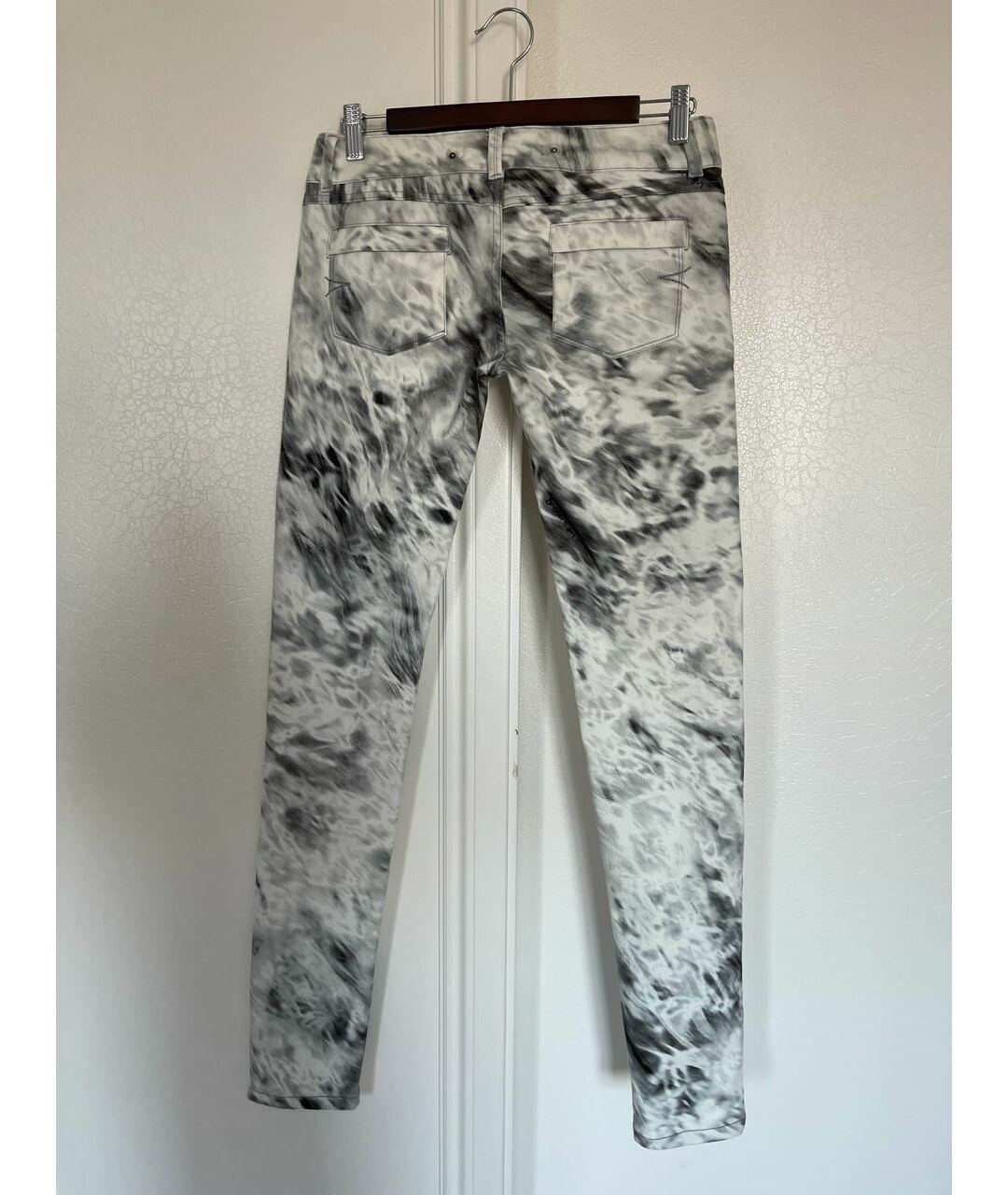 BARBARA BUI Серые хлопко-эластановые прямые джинсы, фото 2