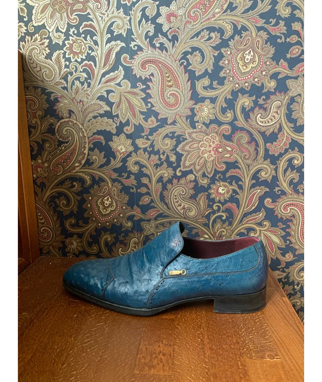 ZILLI Синие кожаные туфли, фото 7