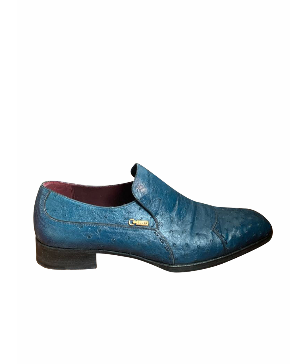 ZILLI Синие кожаные туфли, фото 1