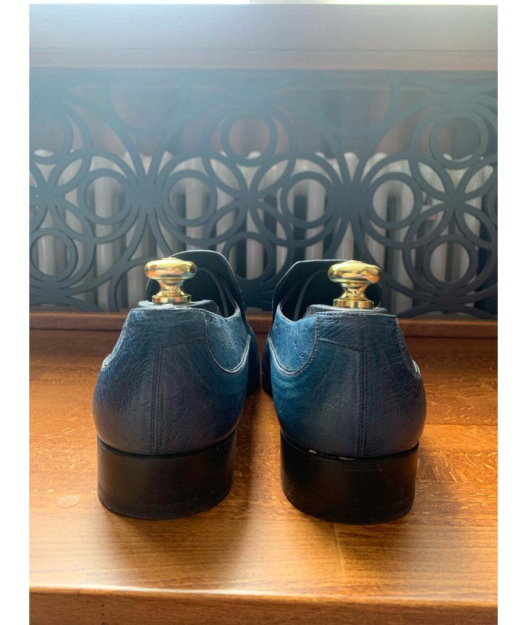 ZILLI Синие кожаные туфли, фото 4