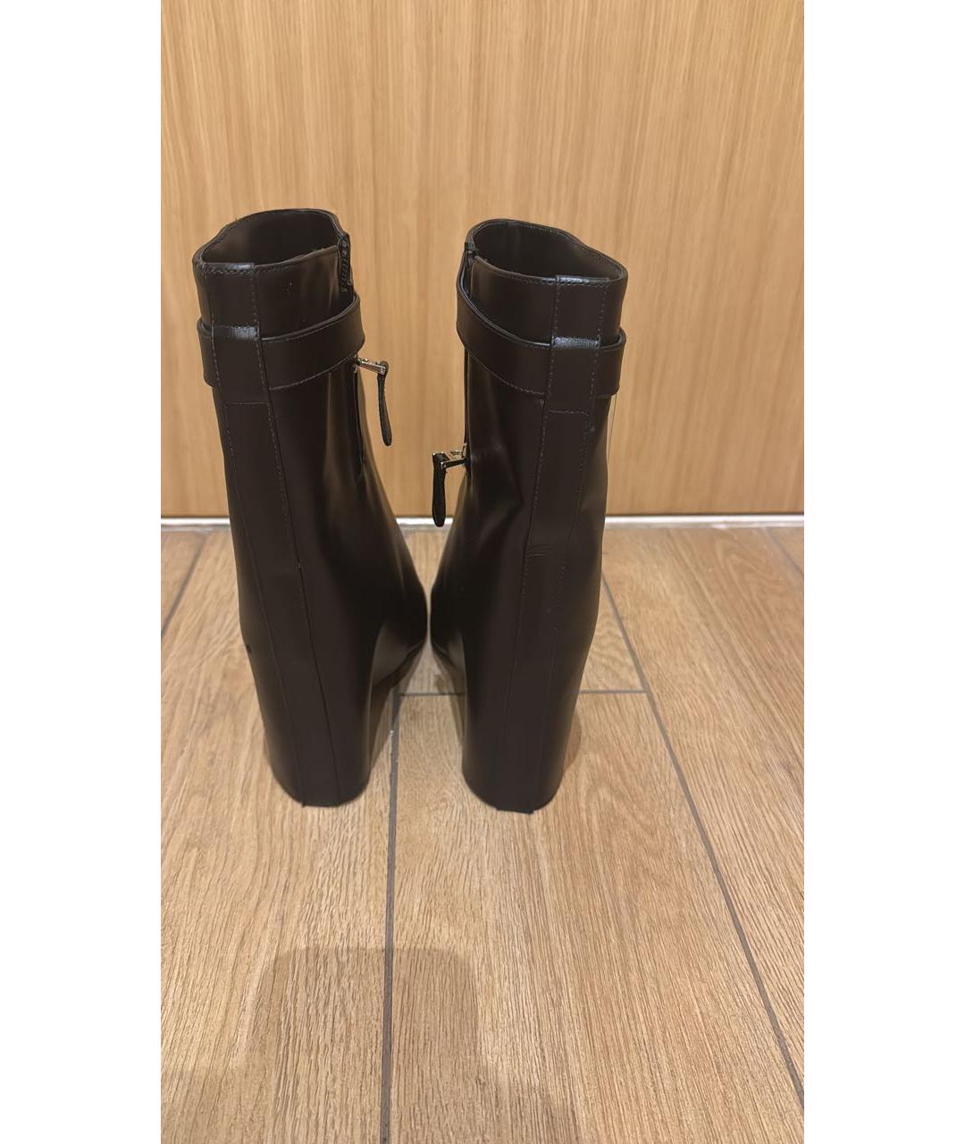 GIVENCHY Черные кожаные полусапоги, фото 4