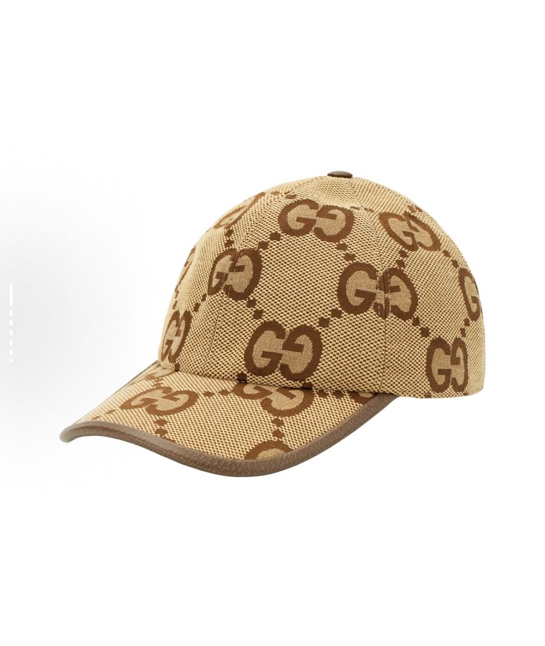 GUCCI Коричневая хлопковая кепка, фото 6