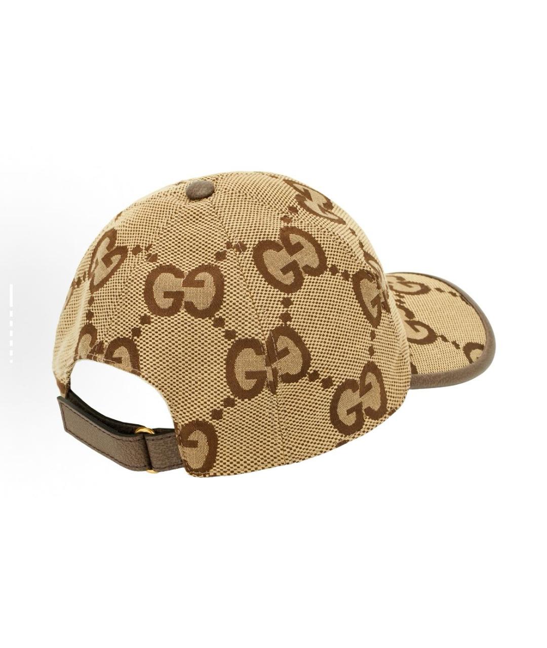 GUCCI Коричневая хлопковая кепка, фото 4