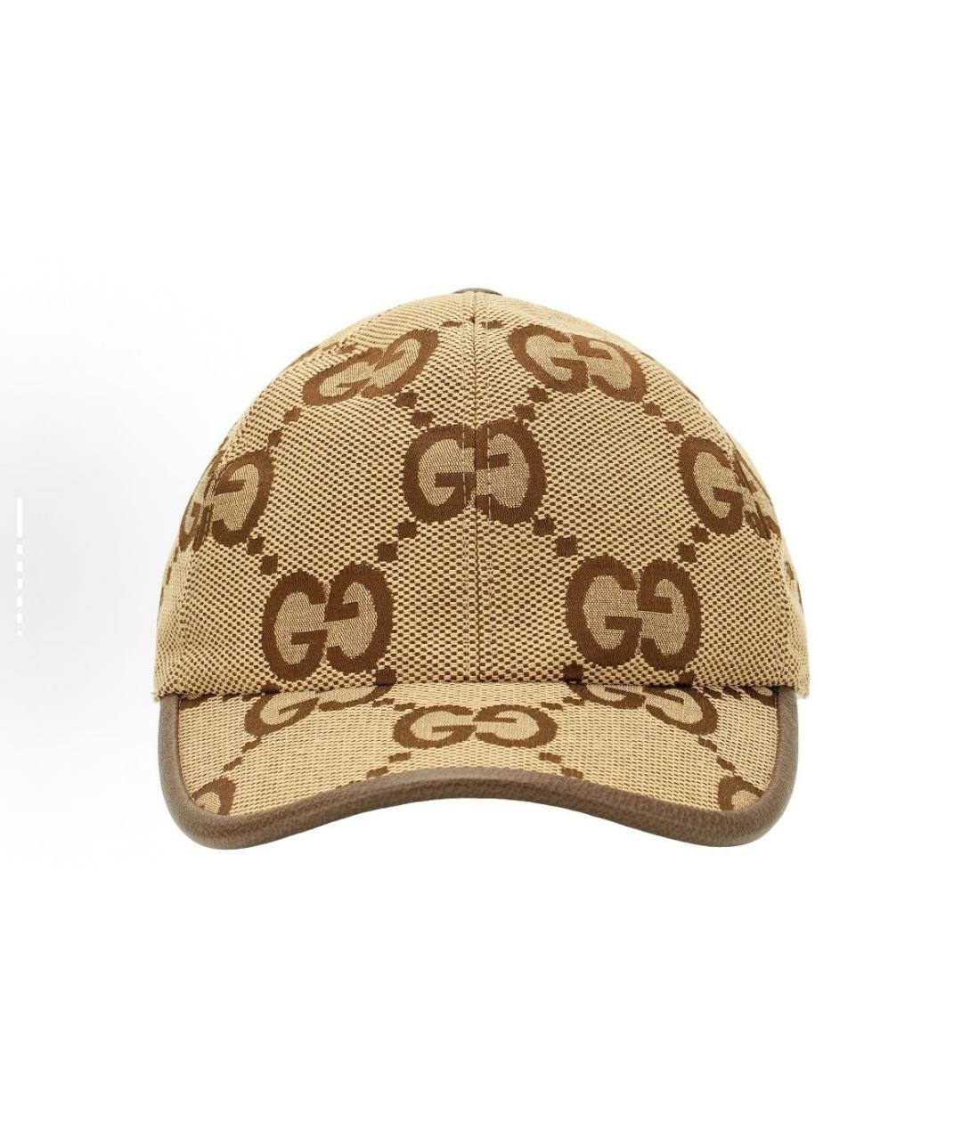 GUCCI Коричневая хлопковая кепка, фото 2