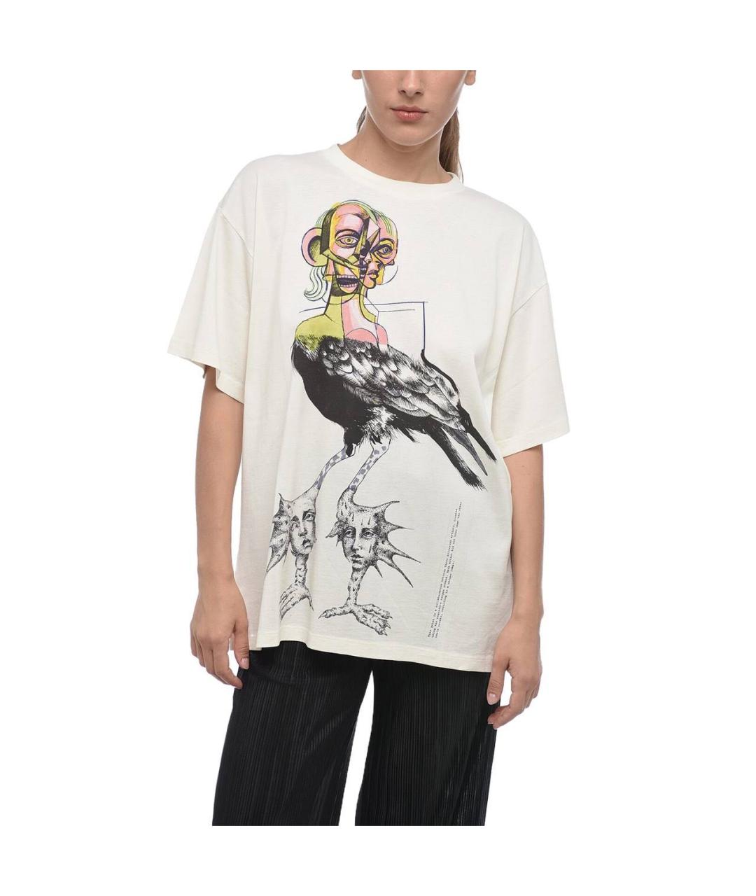 MM6 MAISON MARGIELA Бежевая футболка, фото 2
