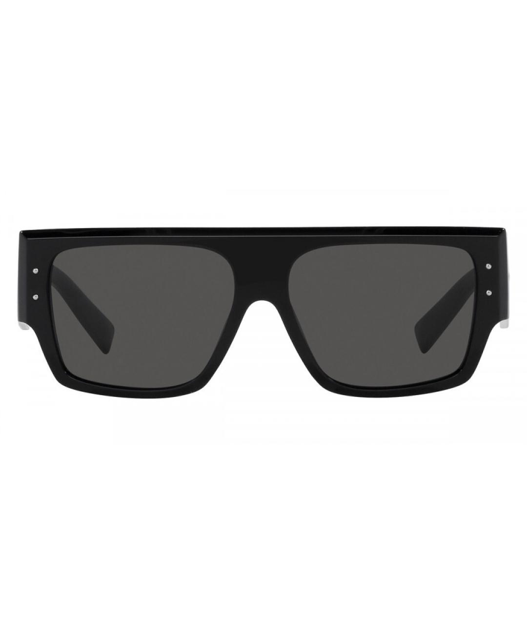 DOLCE&GABBANA Черные пластиковые солнцезащитные очки, фото 1