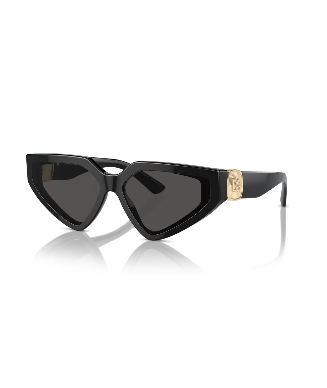 DOLCE&GABBANA Черные пластиковые солнцезащитные очки, фото 7