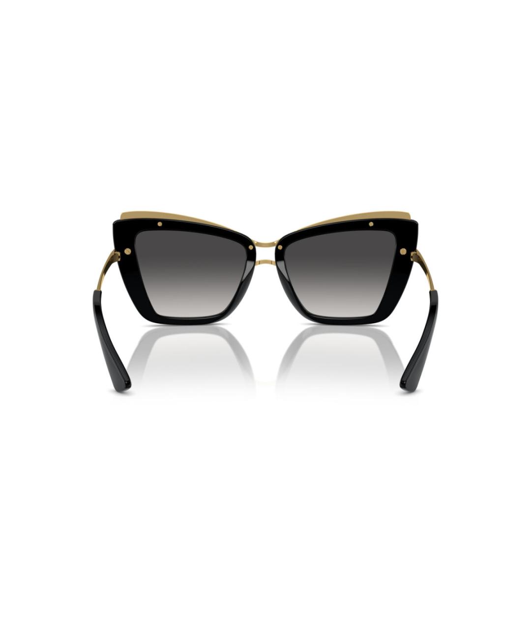 DOLCE&GABBANA Черные пластиковые солнцезащитные очки, фото 5